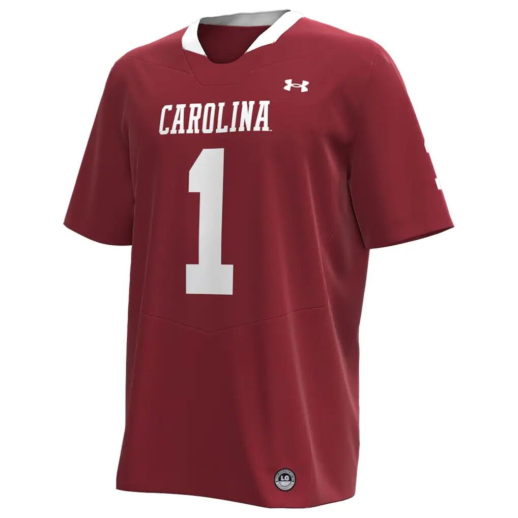 #1 South Carolina Gamecocks Under Armour Throwback Replica Jersey - Garnet