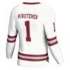 #1 UMass Minutemen GameDay Greats Unisex Hockey Fashion Jersey - White - Detail View