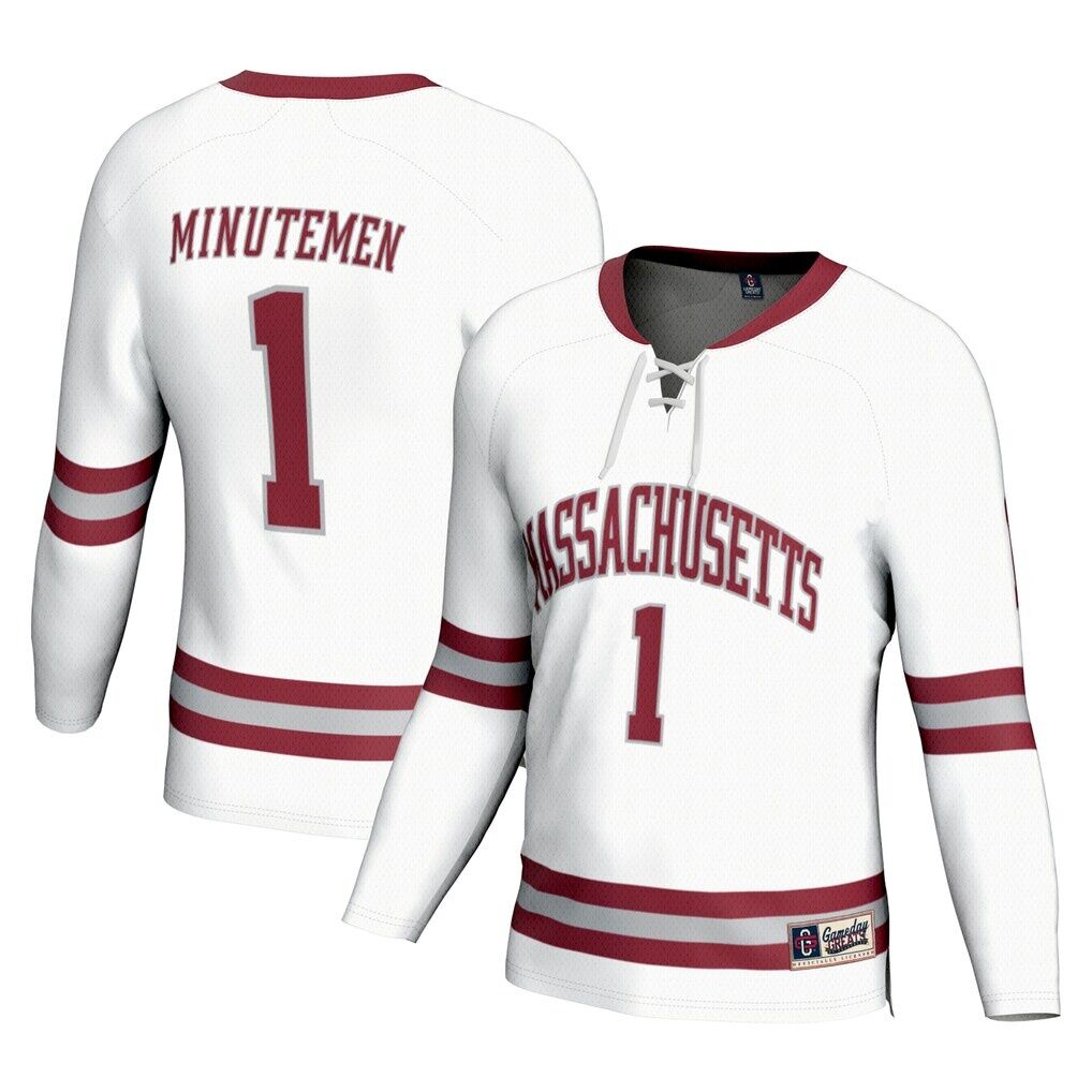 #1 UMass Minutemen GameDay Greats Unisex Hockey Fashion Jersey