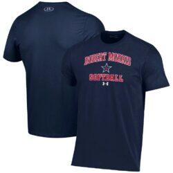 Robert Morris Colonials Under Armour Arch Softball Performance T-Shirt - Navy - Front View