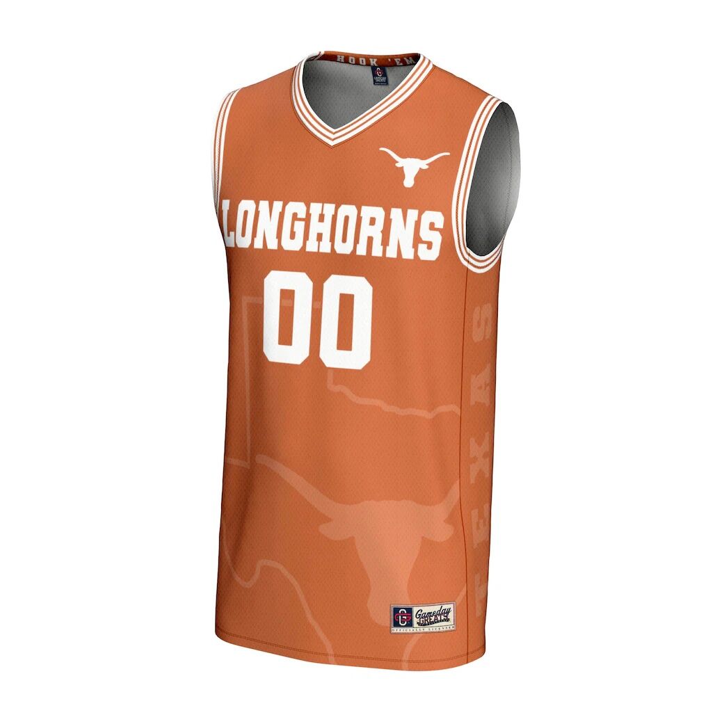 Texas Longhorns GameDay Greats NIL Pick-A-Player Men's Basketball Icon Print Lightweight Jersey - Texas Orange