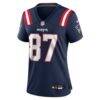 Romeo Doubs New England Patriots Nike Women's Team Game Jersey - Navy - Alt1