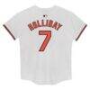 Jackson Holliday Baltimore Orioles Nike Preschool Home Game Jersey - White - Detail View
