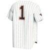 #1 Oregon State Beavers GameDay Greats Lightweight Baseball Fashion Jersey - White - Detail View