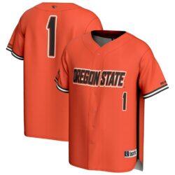 #1 Oregon State Beavers GameDay Greats Youth Lightweight Baseball Fashion Jersey - Orange - Front View