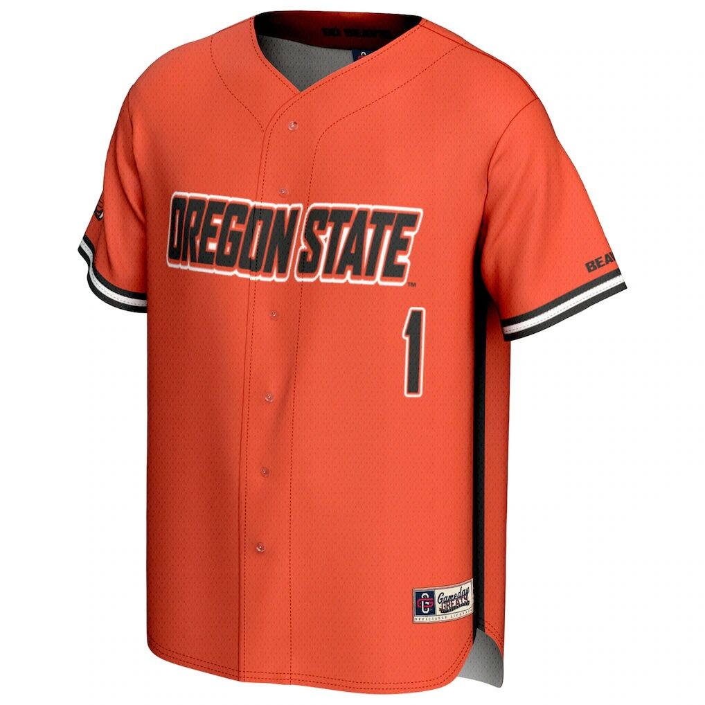 #1 Oregon State Beavers GameDay Greats Youth Lightweight Baseball Fashion Jersey
