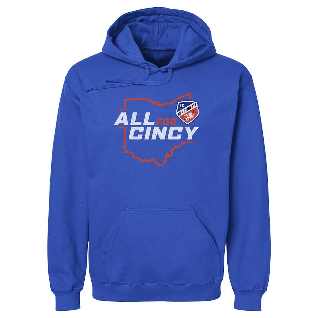 FC Cincinnati 500 Level All For Cincy State Pullover Hoodie - Royal