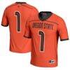 #1 Oregon State Beavers GameDay Greats Unisex Men's Lacrosse Fashion Jersey - Orange - Front View