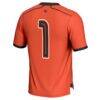#1 Oregon State Beavers GameDay Greats Youth Men's Lacrosse Fashion Jersey - Orange - Detail View