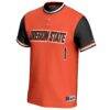 #1 Oregon State Beavers GameDay Greats Unisex Softball Fashion Jersey - Orange - Side View