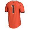 #1 Oregon State Beavers GameDay Greats Unisex Women's Lacrosse Fashion Jersey - Orange - Detail View