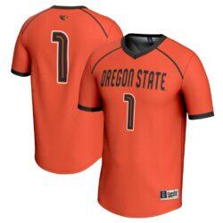 #1 Oregon State Beavers GameDay Greats Unisex Women's Lacrosse Fashion Jersey - Orange - Front View