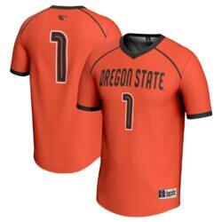 #1 Oregon State Beavers GameDay Greats Youth Women's Lacrosse Fashion Jersey - Orange - Front View