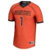 #1 Oregon State Beavers GameDay Greats Youth Women's Lacrosse Fashion Jersey - Orange - Side View
