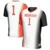 #1 Oregon State Beavers GameDay Greats Unisex Women's Soccer Fashion Jersey - White - Front View