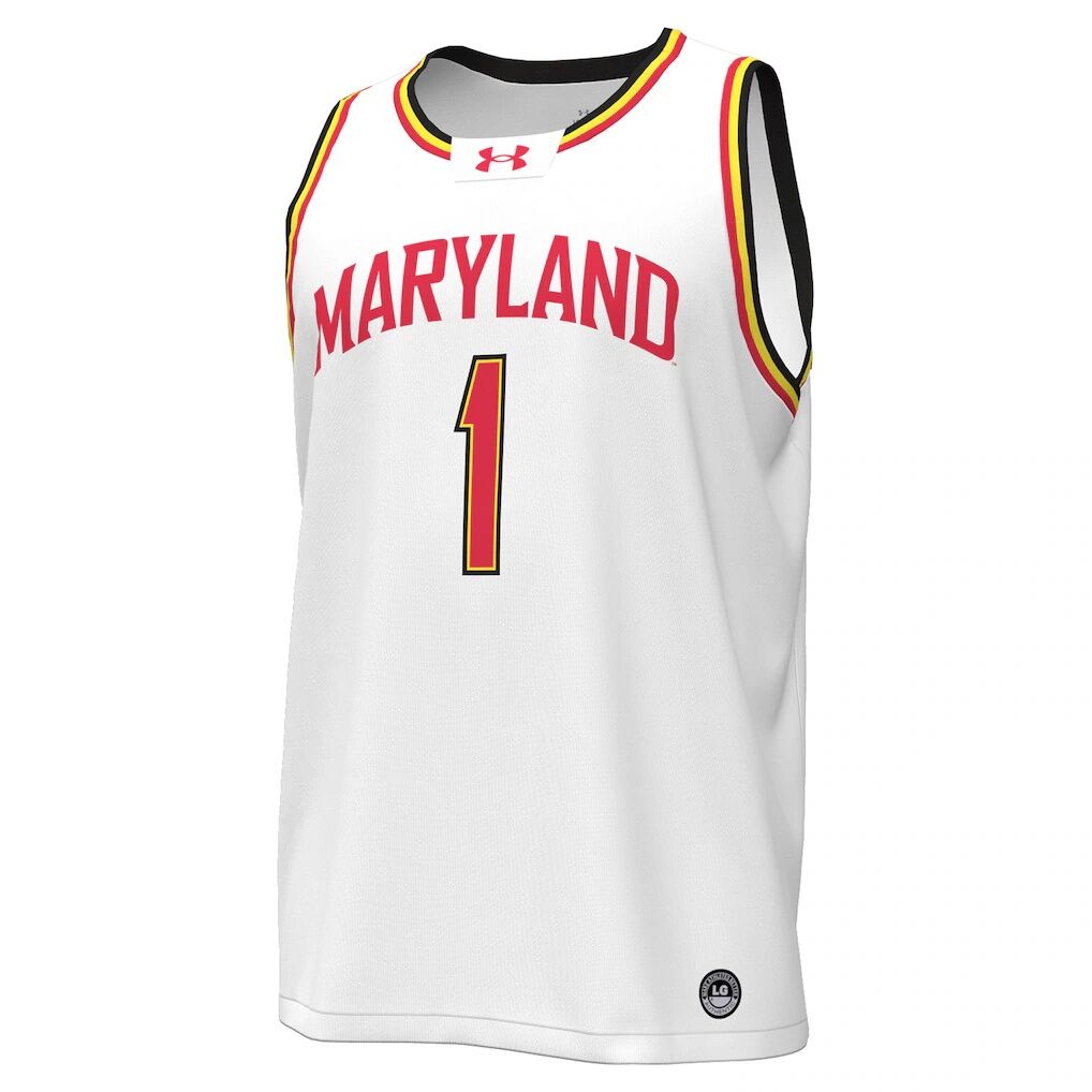 #1 Maryland Terrapins Under Armour Replica Basketball Jersey