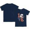 Auburn Tigers Tiny Turnip Youth Love T-Shirt - Navy - Front View