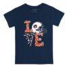 Auburn Tigers Tiny Turnip Youth Love T-Shirt - Navy - Side View