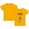LSU Tigers Tiny Turnip Youth T-Rex T-Shirt - Gold - Front View