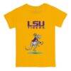 LSU Tigers Tiny Turnip Youth T-Rex T-Shirt - Gold - Side View