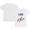LSU Tigers Tiny Turnip Youth Unicorn T-Shirt - White - Front View