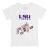 LSU Tigers Tiny Turnip Youth Unicorn T-Shirt - White - Side View