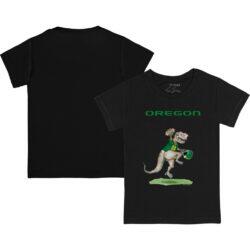 Oregon Ducks Tiny Turnip Youth T-Rex T-Shirt - Black - Front View