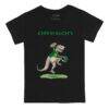 Oregon Ducks Tiny Turnip Youth T-Rex T-Shirt - Black - Side View