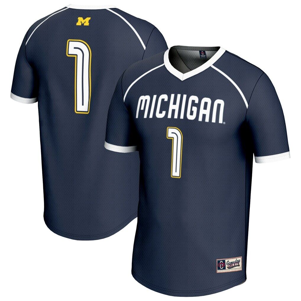 #1 Michigan Wolverines GameDay Greats Unisex Lightweight Women's Lacrosse Fashion Jersey