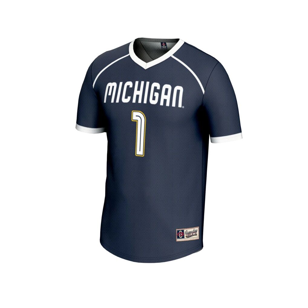 #1 Michigan Wolverines GameDay Greats Unisex Lightweight Women's Lacrosse Fashion Jersey