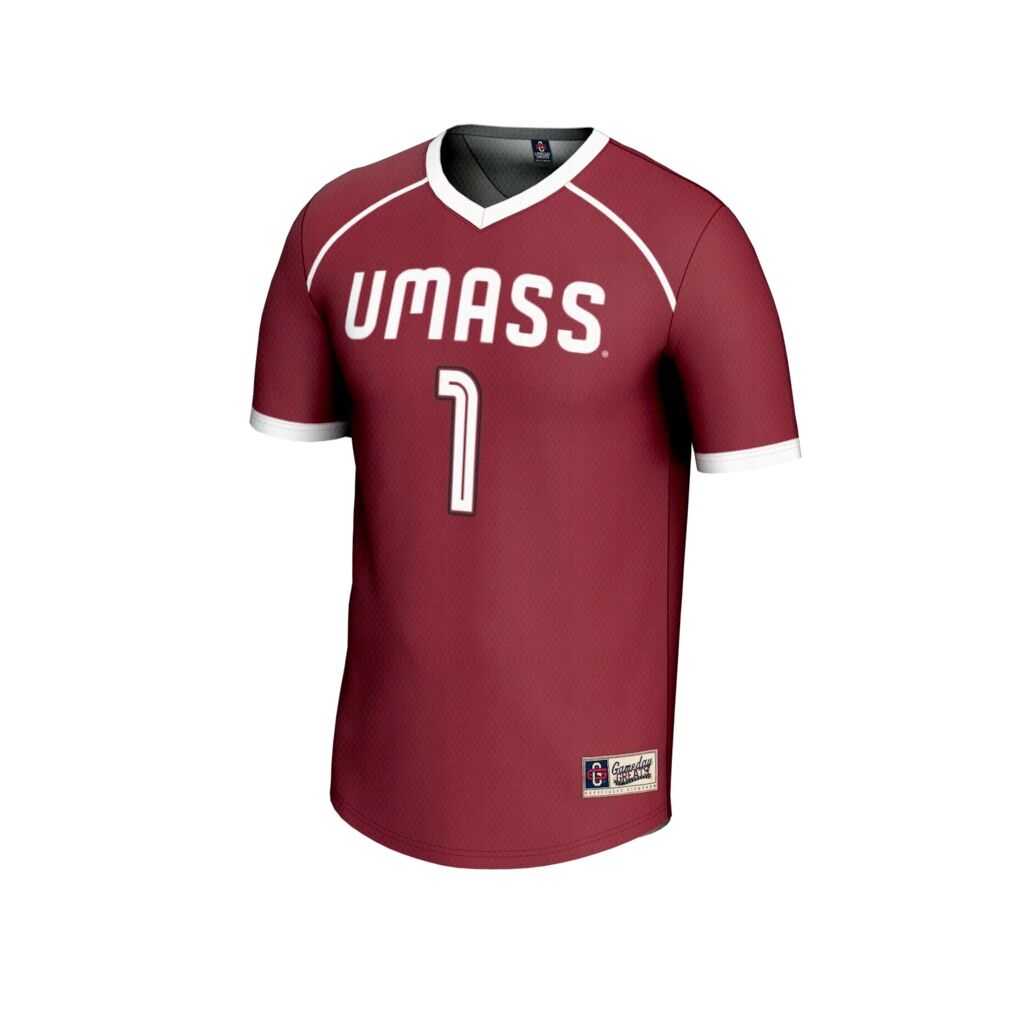 #1 UMass Minutemen GameDay Greats Youth Lightweight Women's Lacrosse Fashion Jersey - Maroon