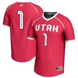 #1 Utah Utes GameDay Greats Youth Lightweight Women's Lacrosse Fashion Jersey - Red - Front View
