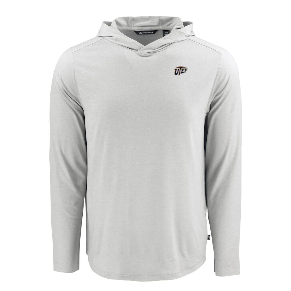 UTEP Miners Cutter & Buck Coastline Epic Comfort Eco Recycled Long Sleeve Hoodie T-Shirt