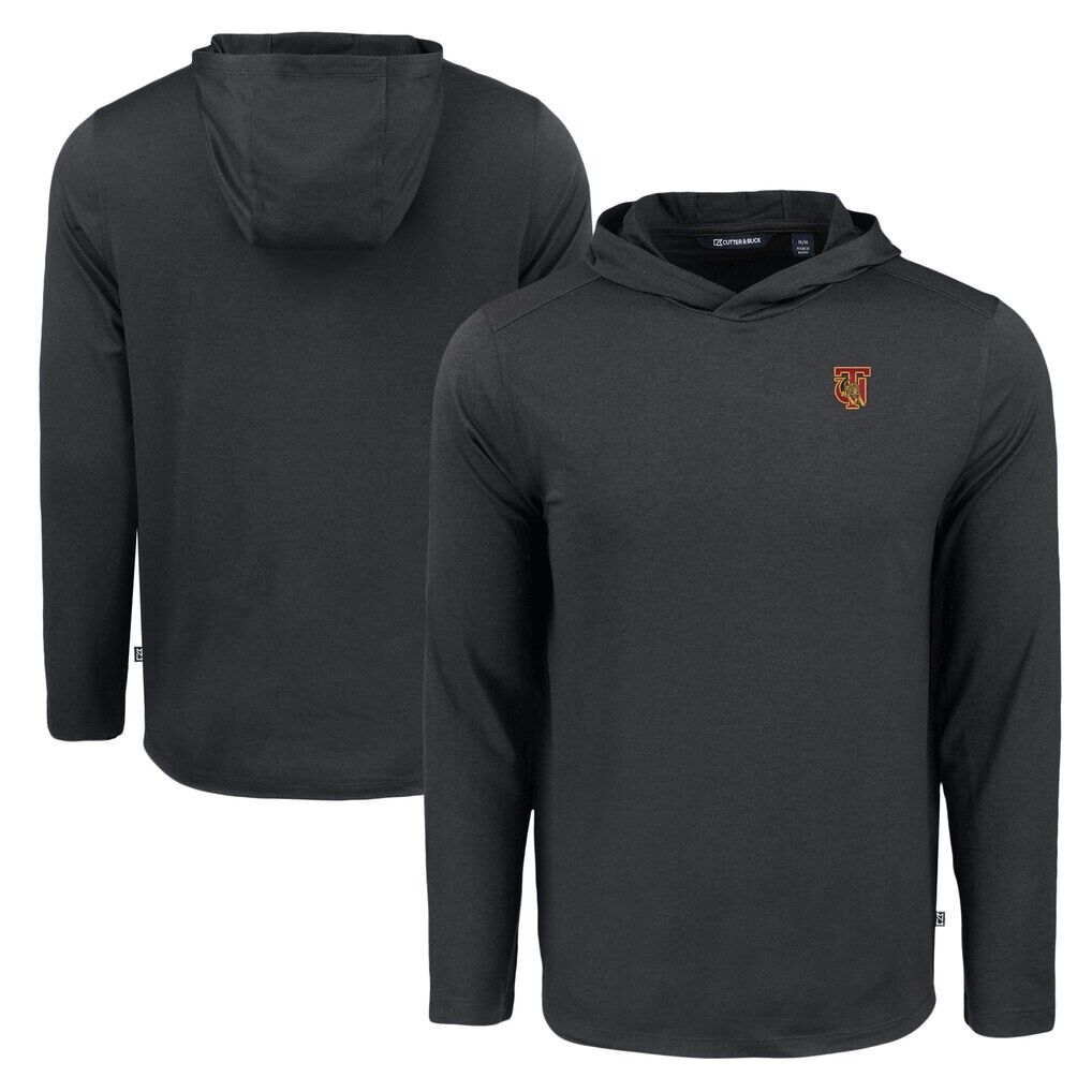 Tuskegee Golden Tigers Cutter & Buck Coastline Epic Comfort Eco Recycled Long Sleeve Hoodie T-Shirt