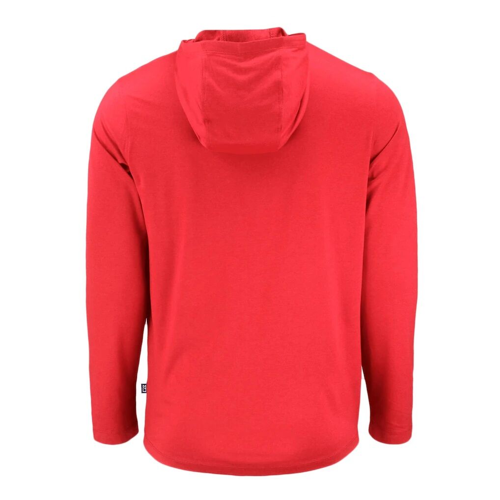 Tuskegee Golden Tigers Cutter & Buck Coastline Epic Comfort Eco Recycled Long Sleeve Hoodie T-Shirt