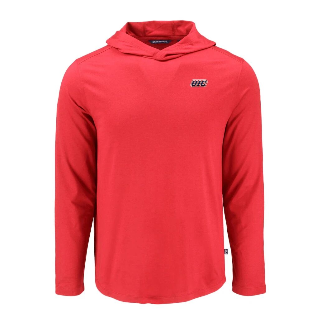 UIC Flames Cutter & Buck Coastline Epic Comfort Eco Recycled Long Sleeve Hoodie T-Shirt