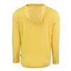 Utah State Aggies Cutter & Buck Coastline Epic Comfort Eco Recycled Long Sleeve Hoodie T-Shirt - Yellow - Detail View