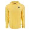 Utah State Aggies Cutter & Buck Coastline Epic Comfort Eco Recycled Long Sleeve Hoodie T-Shirt - Yellow - Side View