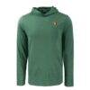 Southeastern Louisiana Lions Cutter & Buck Coastline Epic Comfort Eco Recycled Long Sleeve Hoodie T-Shirt - Green - Side View