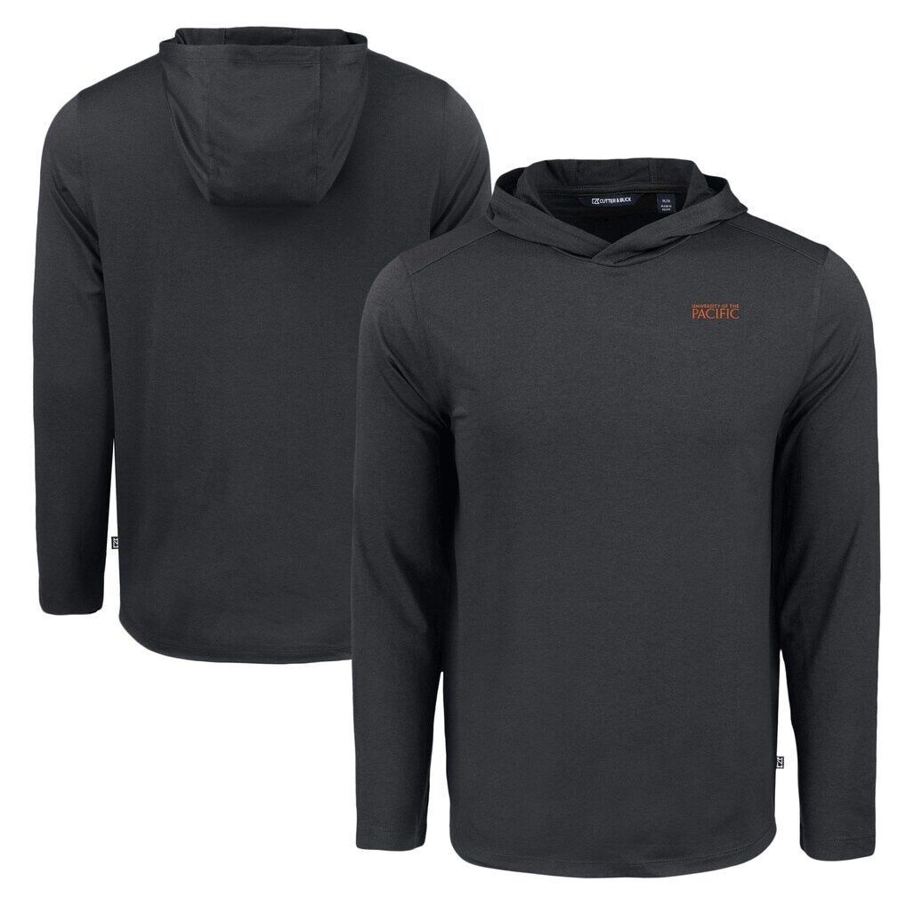 Pacific Tigers Cutter & Buck Coastline Epic Comfort Eco Recycled Long Sleeve Hoodie T-Shirt