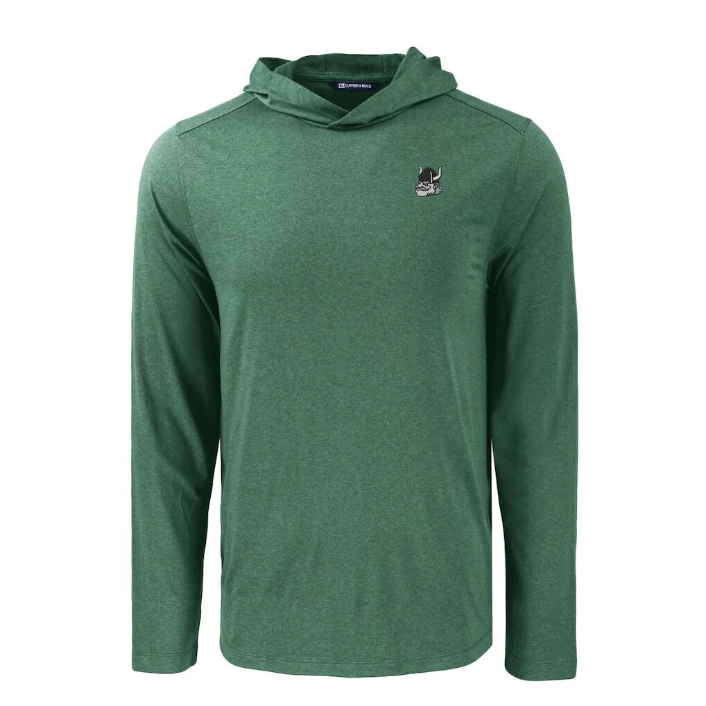 Portland State Vikings Cutter & Buck Coastline Epic Comfort Eco Recycled Long Sleeve Hoodie T-Shirt