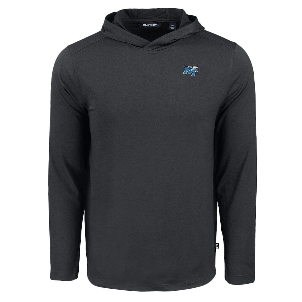 MTSU Blue Raiders Cutter & Buck Coastline Epic Comfort Eco Recycled Long Sleeve Hoodie T-Shirt