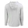 Midwestern State Mustangs Cutter & Buck Coastline Epic Comfort Eco Recycled Long Sleeve Hoodie T-Shirt - Gray - Detail View