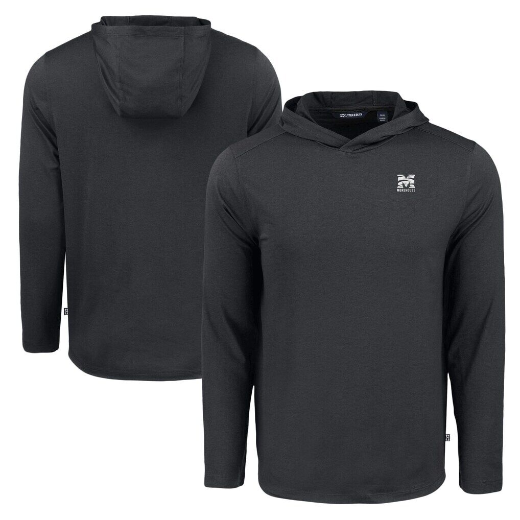 Morehouse Maroon Tigers Cutter & Buck Coastline Epic Comfort Eco Recycled Long Sleeve Hoodie T-Shirt