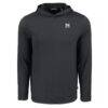 Morehouse Maroon Tigers Cutter & Buck Coastline Epic Comfort Eco Recycled Long Sleeve Hoodie T-Shirt - Black - Side View