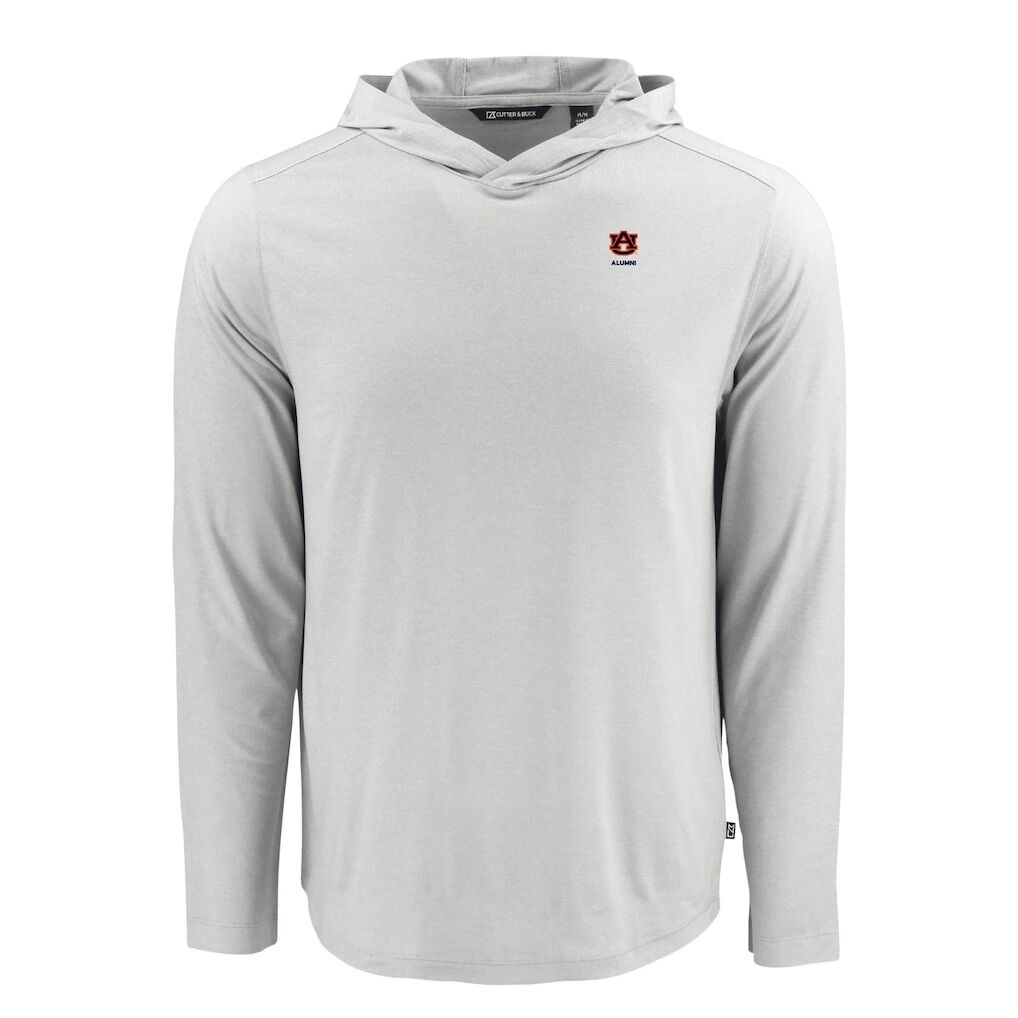 Auburn Tigers Cutter & Buck Coastline Epic Comfort Eco Recycled Long Sleeve Hoodie T-Shirt