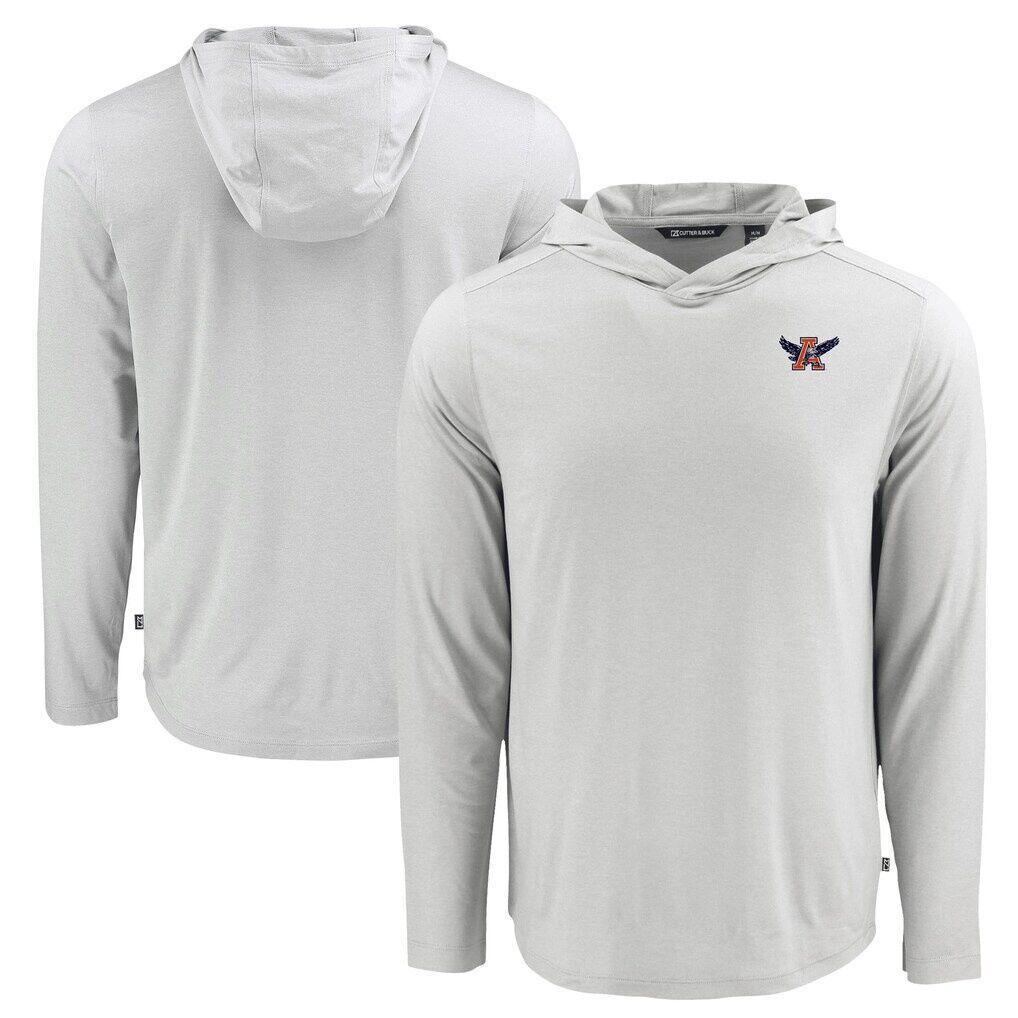 Auburn Tigers Cutter & Buck Coastline Epic Comfort Eco Recycled Long Sleeve Hoodie T-Shirt