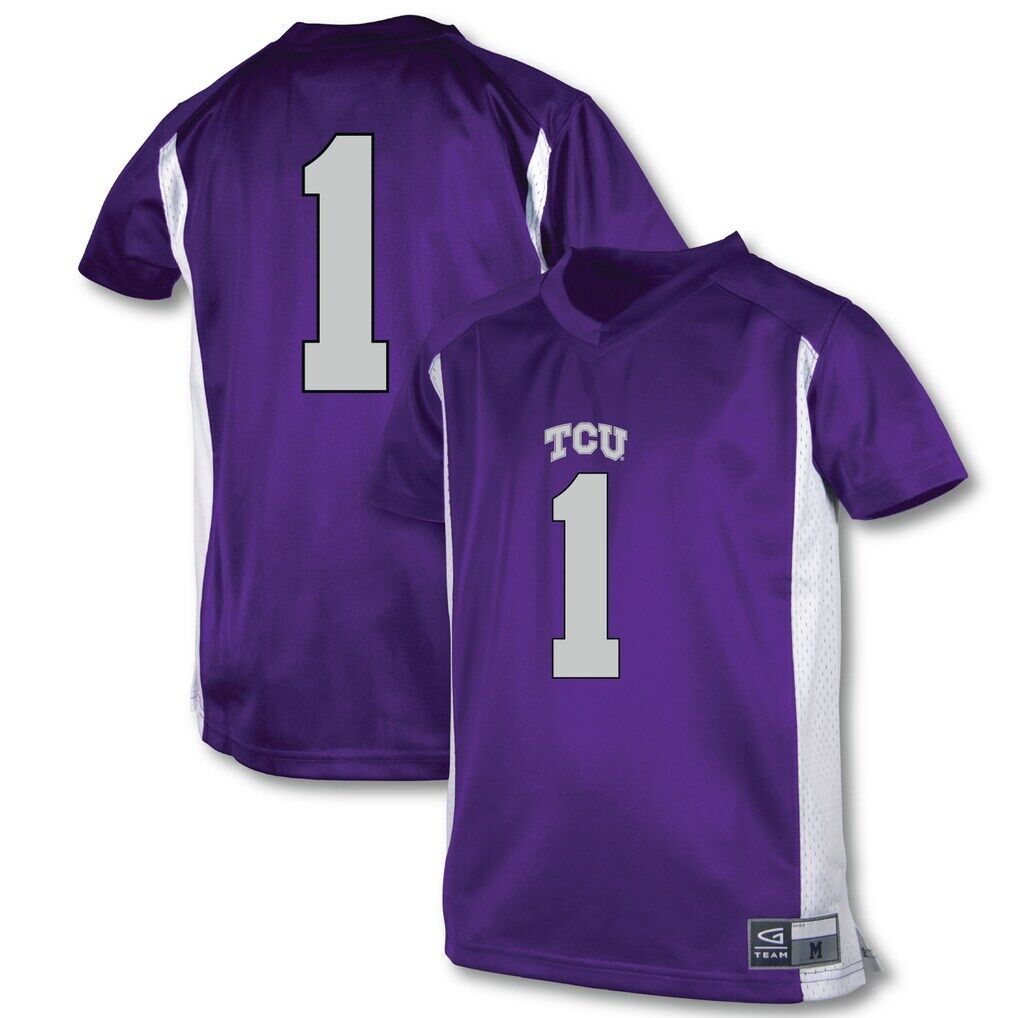 #1 TCU Horned Frogs Garb Youth Football Jersey