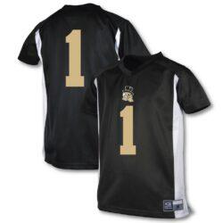 #1 Wake Forest Demon Deacons Garb Youth Football Jersey - Black - Front View