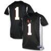 #1 Miami Hurricanes Garb Youth Football Jersey - Black - Front View